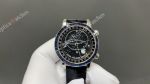 Patek Philippe Complications Swiss Cal.240 Q Movement Blue Bezel Black Face Watch 40mm 